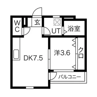 サンライズ【202号室】の間取り
