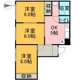 D-フラット東別院【601号室】の間取り