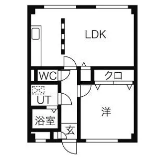 プロミネント石薬師【2階】の間取り