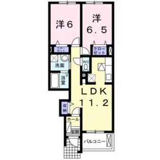 オレンジソーワ【1階】の間取り