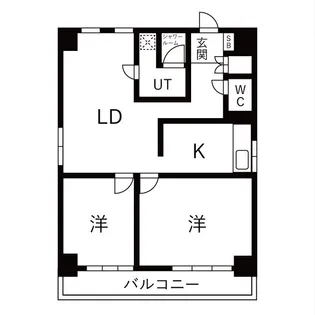 ライオンズマンション丸の内【501号室】の間取り