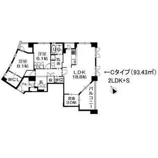 LeCiel八事【1階】の間取り