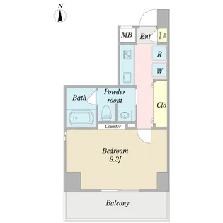 プレディアスタイル名古屋【8階】の間取り