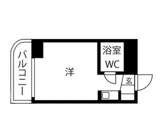 プレスイン日比野【2D号室】の間取り