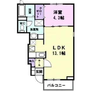 ブリーゼ北【1階】の間取り