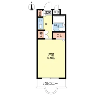 ジョイフル守山【102号室】の間取り