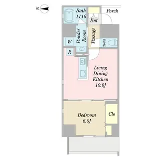 プロシード金山3【9階】の間取り