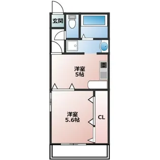 ウイング瑞穂東【102号室】の間取り