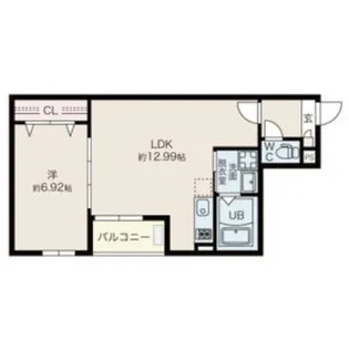 Jack kanseiⅡ【103号室】の間取り