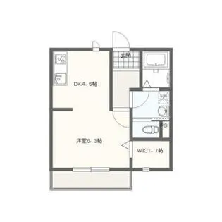 第3アンシックス【205号室号室】の間取り