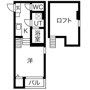 石場町ベース【105号室】の間取り