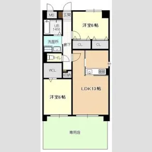 セリシール【1階】の間取り