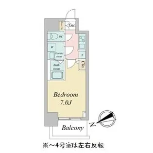 オーキッドレジデンス鶴舞(旧S-RESIDENCE鶴舞)【0808号室】の間取り
