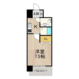 フロンティアタワー名駅南(旧CITY SPIRE 名駅南)【2階】の間取り