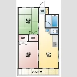 清風マンション【2階】の間取り