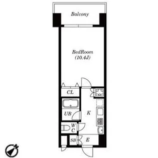 鶴舞パークヒルズ【803号室】の間取り