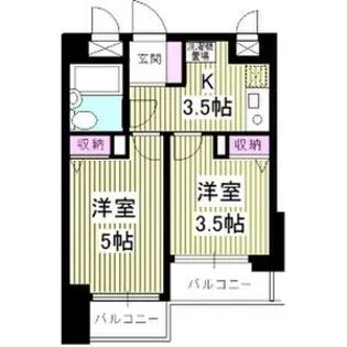 ラフィネ新栄【709(西館)号室】の間取り