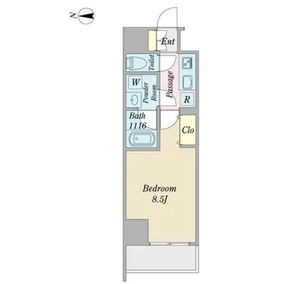 プロシード金山3【1004号室】の間取り