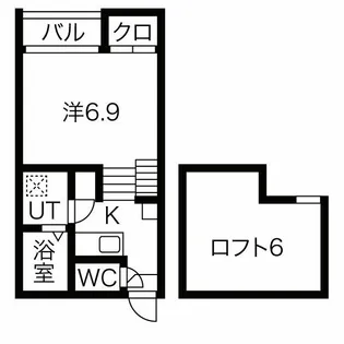 stage西日置【201号室】の間取り