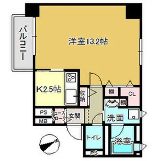 La casa alba due【9階】の間取り