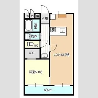 清風マンション【2階】の間取り