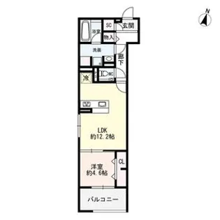 セレスティア城西【1階】の間取り