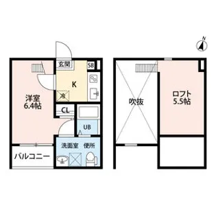 スタートリビングS(スタートリビングエス)【2階】の間取り