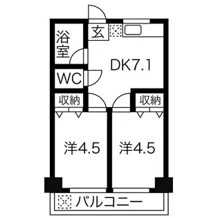 向陽ビル【5階】の間取り