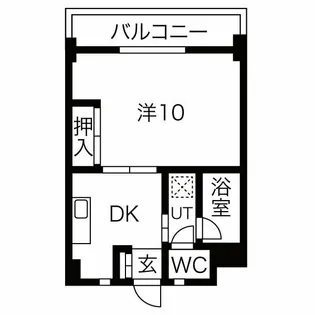 グリーンハイツ徳川【1階】の間取り