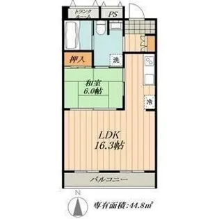 フォレストパーク千鳥【403号室】の間取り