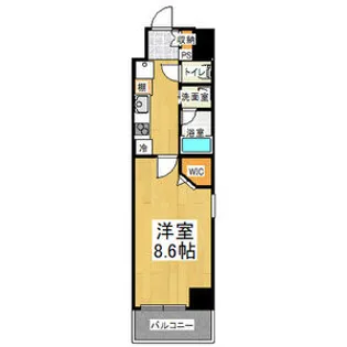 イースクエア並木【8階】の間取り