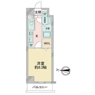 S-FORT堀田通【7階】の間取り