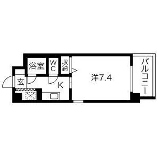 エスポア庄内緑地【204号室】の間取り
