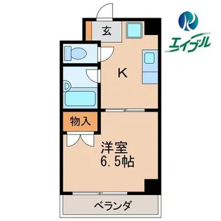 メゾン名城【4階】の間取り