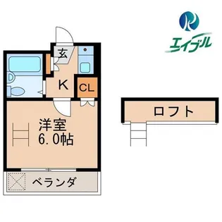 レオパレス21柴田【204号室】の間取り