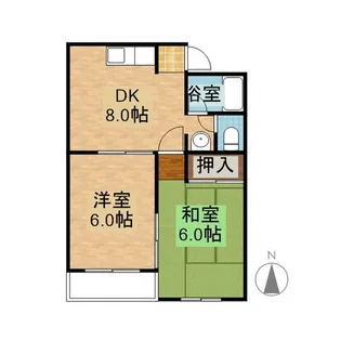 ムーニーコーノス【2階】の間取り