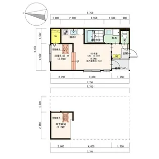 グレイス鶴舞【1階】の間取り