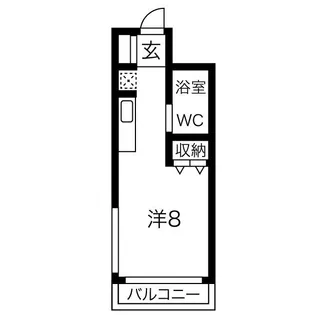 プチメゾン金山【211号室】の間取り