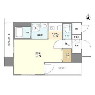 プレサンス名古屋STATIONザ・シティ【7階】の間取り