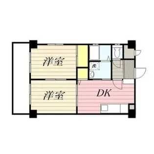 西一ビル【0401号室】の間取り