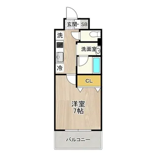 CITY SPIRE 名駅前【7階】の間取り