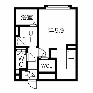 WELL COURT TENMA【2階】の間取り