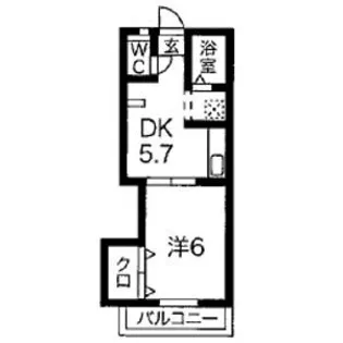 サンライフ【201号室】の間取り