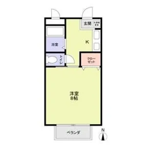 グレイシスS.K.B【1階】の間取り