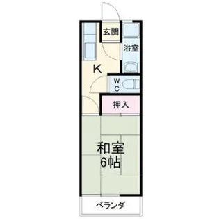 美芳ハイツ【1階】の間取り