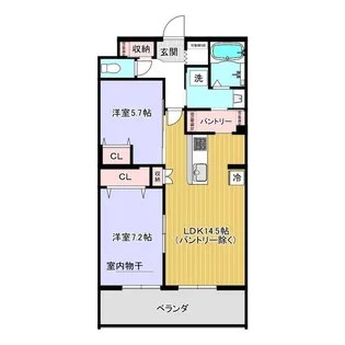 レジデンス グリシナ【3階】の間取り