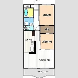 アーバンハイツ【302号室】の間取り