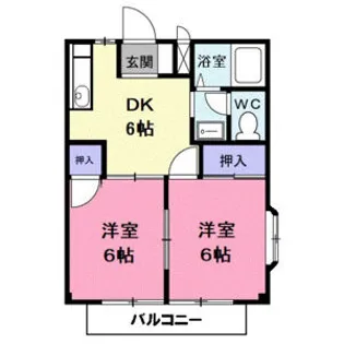 ロイヤル師勝B【2階】の間取り
