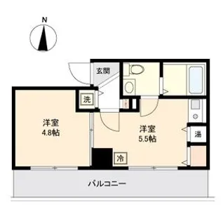 アーバンフラッツ新栄【1206号室】の間取り