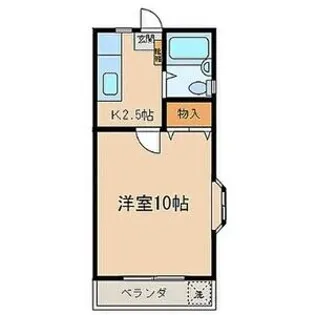 コーポニシベ【31号室】の間取り